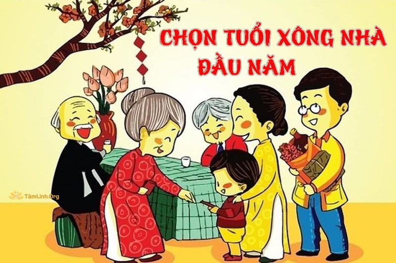 Trước hết cần lựa chọn người xông đất có tuổi hợp với gia chủ, tránh những tuổi Lục xung, Lục hại.... Nếu như chọn được người xông đất hợp tuổi sẽ giúp gia chủ làm ăn gặp nhiều may mắn, phát tài trong suốt một năm đồng thời gian đình cũng được hạnh phúc bình an.  Nên lựa chọn nam giới để xông đất, đặc biệt là những người có sức khỏe tốt, mặt mũi sáng sủa, có kinh nghiệm làm ăn, xởi lởi, vui vẻ hòa đồng để cả năm gia đình bạn cũng luôn gặp được thật nhiều may mắn, tài lộc.  Dưới đây là tuổi xông đất hợp với tuổi của từng gia chủ  Gia chủ tuổi Tý Tuổi hợp nhâm Tý (1972): Bính Thân 1956, Giáp Thìn 1964, Đinh Dậu 1957.  Tuổi hợp canh Tý (1960): Bính Thân 1956, Ất Tỵ 1965, Nhâm Thân 1992.  Tuổi hợp giáp Tý (1984): Kỷ Dậu 1969, Bính Thìn 1976, Nhâm Thân 1992.  Tuổi hợp bính Tý (1996): Tân Hợi 1971, Giáp Tý 1984, Nhâm Thân 1992, Ất Sửu 1985.  Tuổi hợp mậu Tý (1948): Bính Thân 1956, Mậu Thân 1968, Bính Thìn 1976.  Gia chủ tuổi Sửu Tuổi hợp Tân Sửu (1961): Đinh Dậu 1957, Bính Thân 1956, Ất Tỵ 1965, Giáp Tý 1984, Bính Dần 1986, Quý Dậu 1993.  Tuổi hợp Ất Sửu (1985): chọn tuổi Ất Tỵ 1965, Đinh Dậu 1957, Bính Thân 1956.  Tuổi hợp Đinh Sửu (1997): chọn tuổi Giáp Tý 1984, Quý Dậu 1993, Nhâm Dần 1962.  Tuổi hợp Kỷ Sửu (1949, 2009 ): chọn tuổi Kỷ Dậu 1969, Đinh Dậu 1957, Đinh Tỵ 1977, Canh Tý 1960.  Con giáp tuổi Sửu Con giáp tuổi Sửu  Gia chủ tuổi Dần Tuổi hợp Giáp Dần (1974): Giáp Ngọ 1954, Giáp Tý 1984, Nhâm Dần 1962.  Tuổi hợp Nhâm Dần (1962): chọn tuổi Kỷ Dậu 1969, Giáp Ngọ 1954, Canh Tý 1960.  Tuổi hợp Bính Dần (1986): Kỷ Dậu 1969, Đinh Dậu 1957, Tân Sửu 1961, Mậu Ngọ 1978.  Tuổi hợp Mậu Dần (1998): Đinh Dậu 1957, Mậu Tý 1948, Mậu Ngọ 1978, Bính Dần 1986.  Tuổi hợp Canh Dần (2010): Đinh Dậu 1957, Mậu Ngọ 1978, Ất Tỵ 1965, Bính Dần 1986.  Gia chủ tuổi Mão Tuổi hợp Quý Mão (1963): Tân Hợi 197, Đinh Tỵ 1977, Nhâm Dần 1962, Tân Sửu 1961.  Tuổi hợp Đinh Mão (1987): Bính Thân 1956, Ất Tỵ 1965, Đinh Tỵ 1977, Bính Dần 1986, Ất Hợi 1995.  Tuổi hợp Ất Mão (1975): Tân Hợi 1971, Canh Tuất 1970, Nhâm Dần 1962.  Tuổi hợp Kỷ Mão (1999, 1939): Hợi 1971, Bính Thân 1956, Bính Dần 1986, Kỷ Sửu 1949.  Tuổi hợp Tân Mão (1951): Bính Thân 1956, Bính Dần 1986, Ất Tỵ 1965, Kỷ Mùi 1979.  Gia chủ tuổi Thìn Tuổi hợp Giáp Thìn (1964): Kỷ Dậu 1969, Bính Thân 1956, Canh Tý 1960, Đinh Dậu 1957.  Tuổi hợp Mậu Thìn (1988): Bính Thân 1956, Đinh Dậu 1957, Ất Tỵ 1965.  Tuổi hợp Nhâm Thìn (1952, 2012): Giáp Tý 1984, Nhâm Thân 1992, Quý Dậu 1993, Nhâm Dần 1962.  Tuổi hợp Bính Thìn (1976): Bính Thân 1956, Giáp Tý 1984, Đinh Dậu 1957, Ất Tỵ 1965.  Tuổi hợp Canh thìn (1940): Canh Tý 1960, Kỷ Dậu 1969, Mậu Thân 1968, Giáp Tý 1984.  Gia chủ tuổi Tỵ Tuổi hợp Đinh Tỵ (1977): Đinh Dậu 1957, Kỷ Sửu 1949, Quý Dậu 1993.  Tuổi hợp Ất Tỵ (1965): Đinh Dậu 1957, Kỷ Dậu 1969, Canh Tý 1960, Bính Thân 1956.  Tuổi hợp Kỷ Tỵ (1989): Đinh Dậu 1957, Kỷ Sửu 1949, Bính Thân 1956, Mậu Tý 1948.  Tuổi hợp Tân Tỵ (1941, 2001): Kỷ Dậu 1969, Tân Sửu 1961, Quý Dậu 1993, Canh Tý 1960.  Tuổi hợp Qúy Tỵ (1953, 2013): Quý Dậu 1993, Giáp Tý 1984, Ất Sửu 1985, Tân Dậu 1981, Nhâm Thân 1992.  Con giáp tuổi Tỵ Con giáp tuổi Tỵ  Gia chủ tuổi Ngọ Tuổi hợp Mậu Ngọ (1978): Bính Dần 1986 (Khá), Mậu Dần 1998 (Khá), Bính Thân 1956 (Khá),.  Tuổi hợp Bính Ngọ (1966): Nhâm Dần 1962, Tân Hợi 1971, Ất Mùi 1955.  Tuổi hợp Nhâm Ngọ (2002): Bính Dần 1986, Đinh Dậu 1957, Ất Tỵ 1965, Bính Thân 1956.  Tuổi hợp Canh Ngọ (1990): Nhâm Dần 1962, Ất Tỵ 1965, Bính Dần 1986, Đinh Dậu 1957.  Tuổi hợp Giáp Ngọ (1954): Nhâm Dần 1962, Kỷ Dậu 1969, Đinh Tỵ 1977.  Gia chủ tuổi Mùi Tuổi hợp Kỷ Mùi (1979): Kỷ Dậu 1969, Kỷ Mão 1999, Đinh Dậu 1957.  Tuổi hợp Đinh Mùi (1967): Nhâm Dần 1962, Tân Hợi 1971.  Tuổi hợp Qúy Mùi (2003): Đinh Dậu 1957, Bính Thân 1956.  Tuổi hợp Ất Mùi (1955): Canh Tý 1960, Kỷ Dậu 1969, Tân Hợi 1971.  Tuổi hợp Tân Mùi (1991): Bính Thân 1956, Tân Hợi 1971, Bính Dần 1986.  Gia chủ tuổi Thân Tuổi hợp Giáp Thân (2004): Giáp Tý 1984, Quý Dậu 1993, Canh Thìn 2000.  Tuổi hợp Nhâm Thân (1992): Canh Tý 1960, Giáp Tý 1984, Kỷ Dậu 1969.  Tuổi hợp Bính Thân (1956): Canh Tý 1960, Kỷ Dậu 1969.  Tuổi hợp Canh Thân (1980): Ất Tỵ 1965, Đinh Dậu 1957, Kỷ Sửu 1949.  Tuổi hợp Mậu Thân (1968): Mậu Tý 1948, Giáp Tý 1984, Đinh Dậu 1957.  Con giáp tuổi Thân Con giáp tuổi Thân  Gia chủ tuổi Dậu Tuổi hợp Tân Dậu (1981): Bính Thân 1956, Kỷ Sửu 1949, Ất Tỵ 1965, Bính Dần 1986.  Tuổi hợp Ất Dậu (2005): Ất Sửu 1985, Canh Thìn 2000.  Tuổi hợp Quý Dậu (1993): Đinh Tỵ 1977, Tân Sửu 1961, Quý Tỵ 1953.  Tuổi hợp Đinh Dậu (1957): Ất Tỵ 1965, Đinh Tỵ 1977, Kỷ Tỵ 1989.  Tuổi hợp Kỷ Dậu (1969): Kỷ Sửu 1949, Ất Tỵ 1965, Bính Thân 1956.  Gia chủ tuổi Tuất Tuổi hợp Canh Tuất (1970): Nhâm Dần 1962, Mậu Dần 1998, Canh Tý 1960 , Kỷ Dậu 1969.  Tuổi hợp Nhâm Tuất (1982): Nhâm Dần 1962, Giáp Ngọ 1954, Giáp Tý 1984.  Tuổi hợp Mậu Tuất (1958): Bính Dần 1986, Bính Thân 1956, Ất Tỵ 1965  Tuổi hợp Bính Tuất (2006): Bính Dần 1986, Ất Tỵ 1965.  Tuổi hợp Giáp Tuất (1994): Bính Dần 1986, Canh Tý 1960.  Gia chủ tuổi Hợi Tuổi hợp Kỷ Hợi (1959, 2019): Đinh Dậu 1957, Bính Dần 1986.  Tuổi hợp Ất Hợi (1935, 1995): Canh Tý 1960, Mậu Tý 1948, Đinh Dậu 1957.  Tuổi hợp Quý Hợi (1923, 1983): Quý Mão 1963, Giáp Tý 1984, Quý Dậu 1993.  Tuổi hợp Tân Hợi (1971): Kỷ Dậu 1969, Kỷ Mão 1999, Canh Tý 1960.  Tuổi hợp Đinh Hợi (1947, 2007): Nhâm Dần 1962, Mậu Tý 1948, Đinh Dậu 1957.
