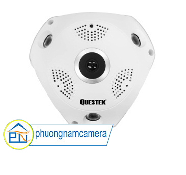 Camera IP Fisheye Questek hồng ngoại không dây