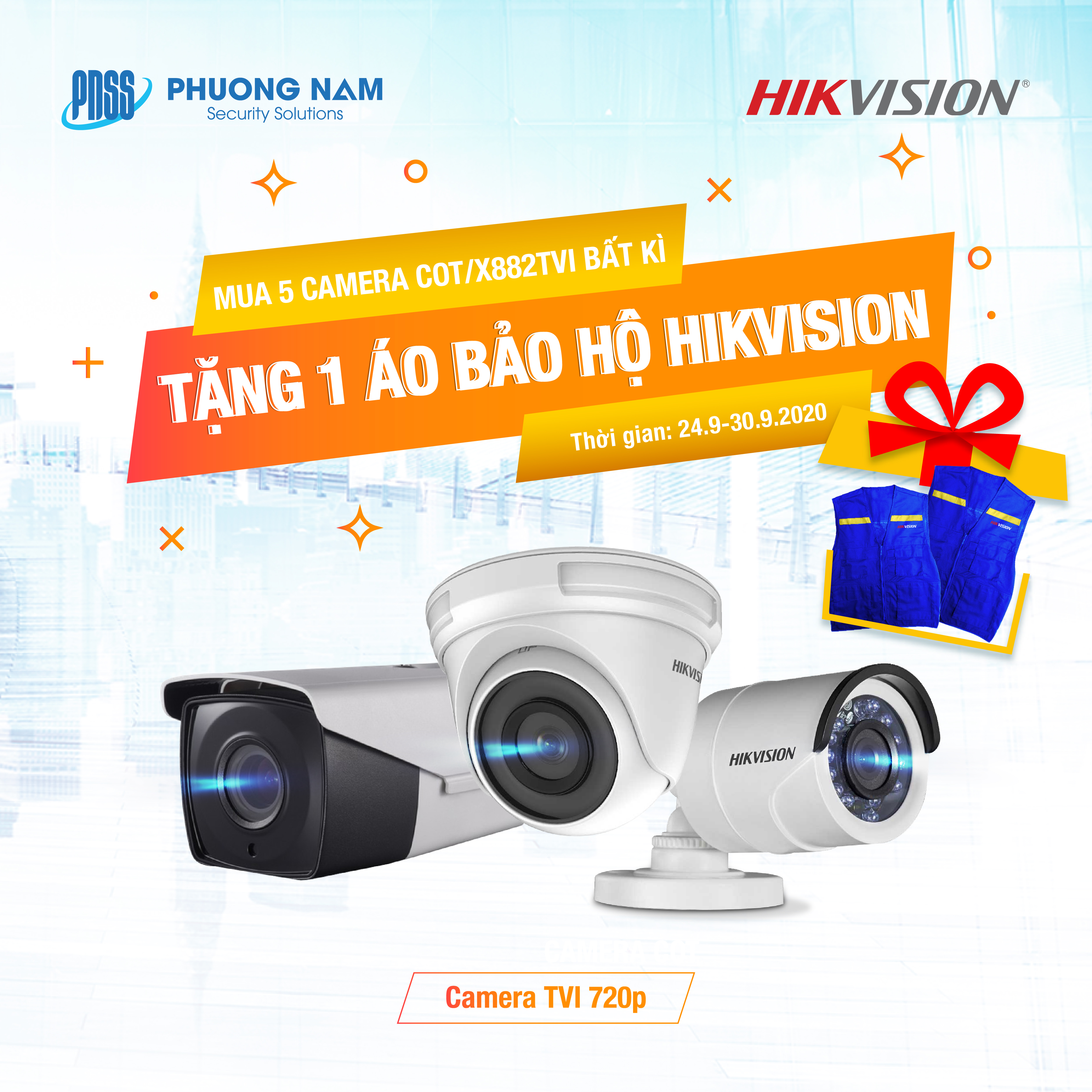 ÁO BẢO HỘ HIKVISION COOL NGẦU DÀNH TẶNG ANH EM KỸ THUẬT.